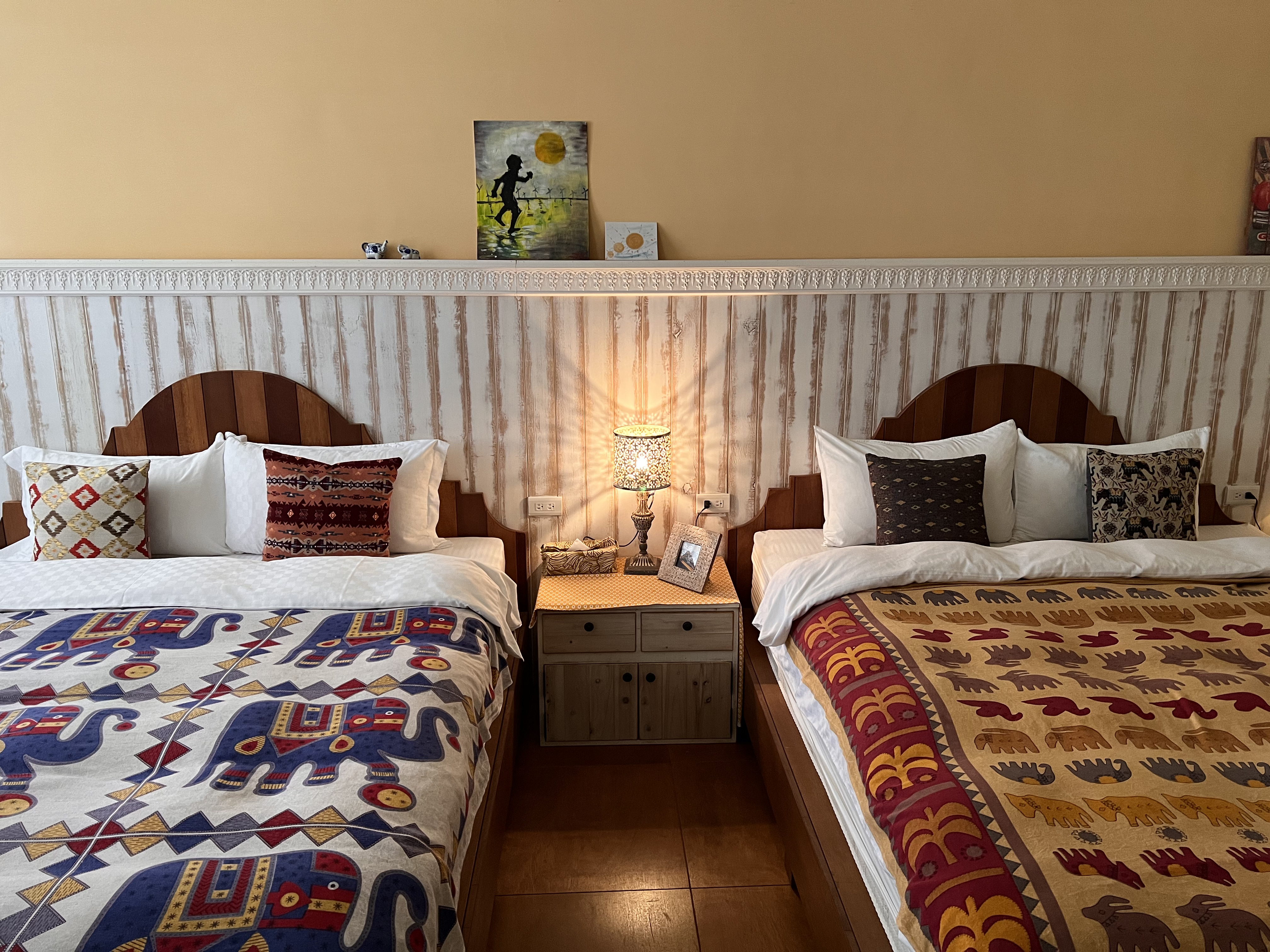 友達四人房-兩張加大的舒適KING SIZE